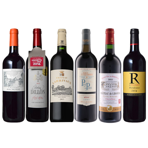 【送料当社負担】＜A-styleソムリエ厳選＞熟成ボルドーワイン6本セット