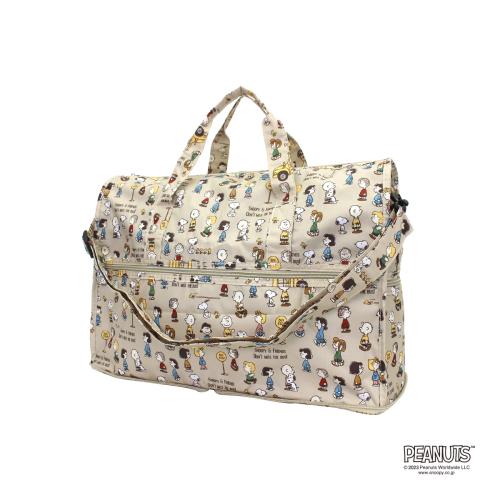 ＜ハピタス＞スヌーピー折り畳みボストンMサイズH0002