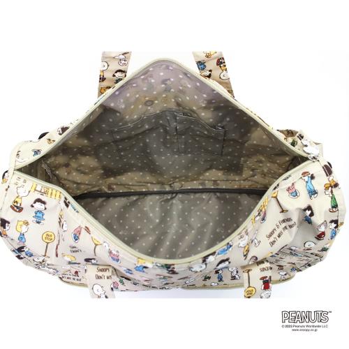 ＜ハピタス＞スヌーピー折り畳みボストンMサイズH0002