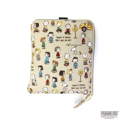 ＜ハピタス＞スヌーピー折り畳みボストンMサイズH0002