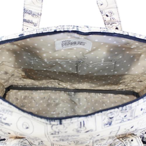 ＜ハピタス＞スヌーピー折り畳みボストンMサイズH0002
