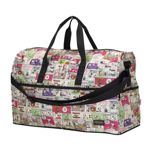 ＜ハピタス＞スヌーピー折り畳みボストンLサイズH0004