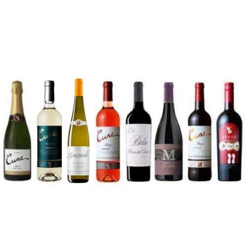 【送料当社負担】＜クネ＞スペインの名門クネを気軽に楽しむお得な赤白泡8本セット