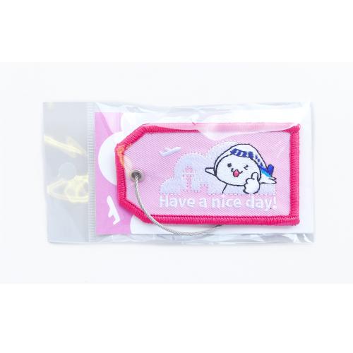 ネームタグ　ピンク