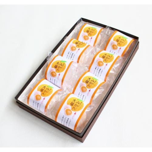 ＜新杵堂＞まるごとみかん大福8個入