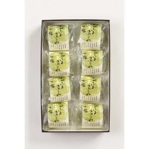 ＜新杵堂＞もちふわ抹茶クリーム大福8個入