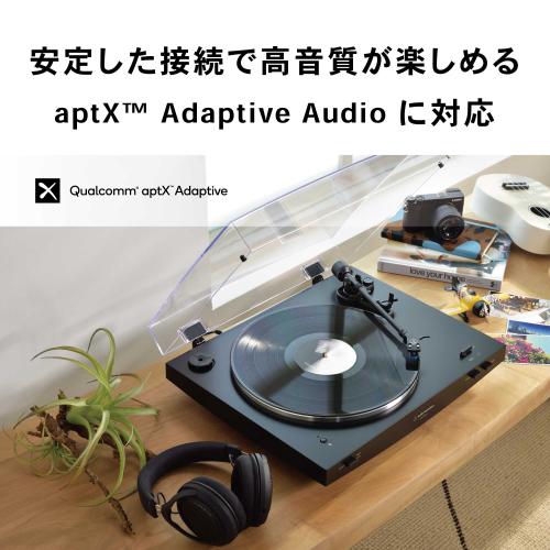 ＜オーディオテクニカ＞レコードプレーヤー（ワイヤレスターンテーブル）AT-LP3XBT BK