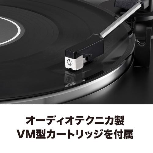 ＜オーディオテクニカ＞レコードプレーヤー（ワイヤレスターンテーブル）AT-LP60XBT GBK