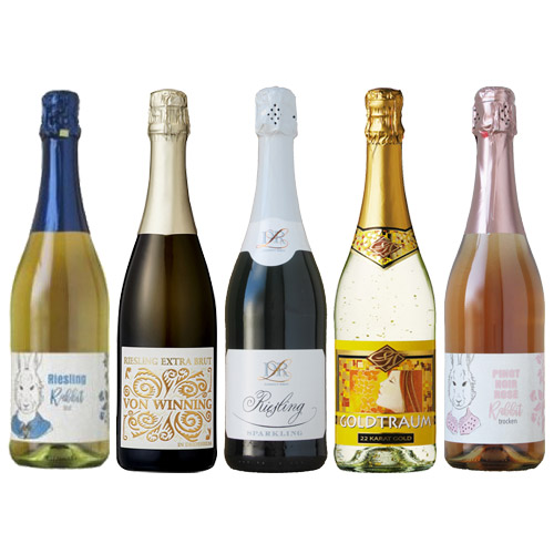 【送料当社負担】＜Aーstyleソムリエ厳選＞ドイツのスパークリングワイン5本セット