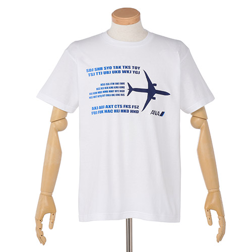 ＜ANAオリジナル＞3レター・フロントプリントTシャツ（ホワイト）