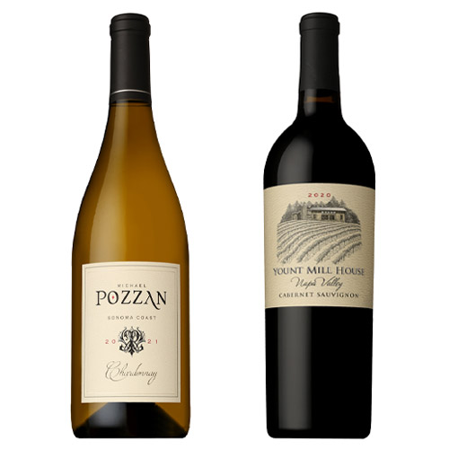 【送料当社負担】ナパでは珍しい完全家族経営のワイナリー マイケルポザーン赤白2本セット