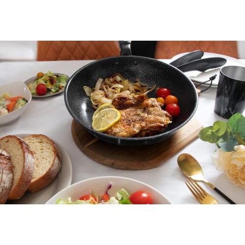 ＜ベストコ＞MARBLE KITCHEN IH フライパン 26cm