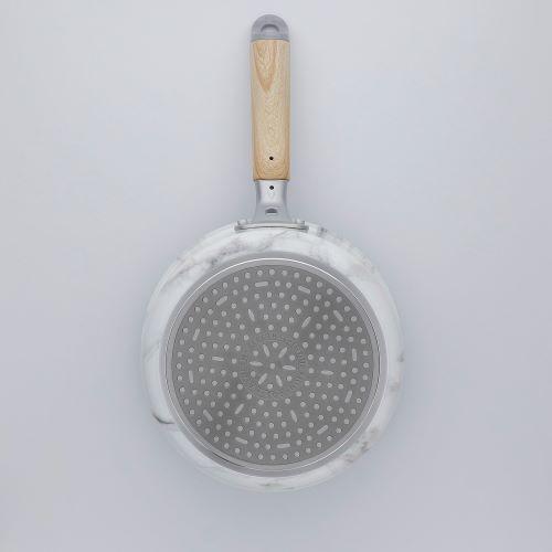 ＜ベストコ＞MARBLE KITCHEN IH ソースパン 18cm