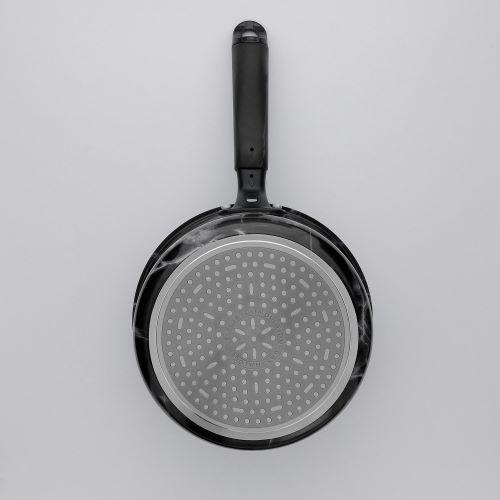 ＜ベストコ＞MARBLE KITCHEN IH ソースパン 18cm