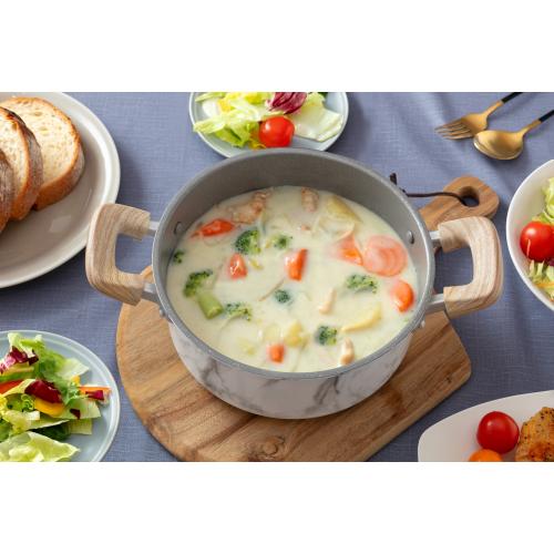 ＜ベストコ＞MARBLE KITCHEN IH キャセロール 20cm