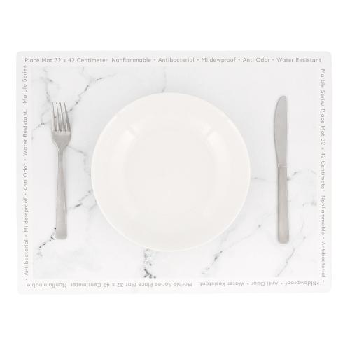 ＜ベストコ＞MARBLE KITCHEN リバーシブル ランチョンマット 32×42cm