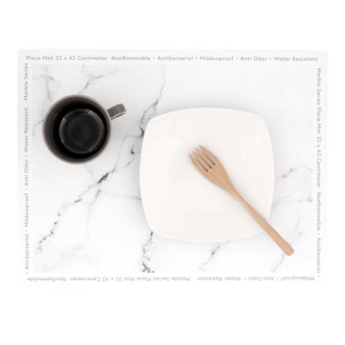 ＜ベストコ＞MARBLE KITCHEN リバーシブル ランチョンマット 32×42cm