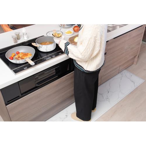 ＜ベストコ＞MARBLE KITCHEN マット 40×180cm