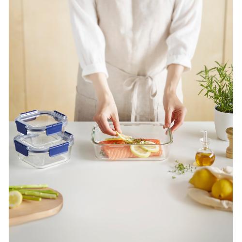 ＜ベストコ＞ロック&ロック　トップクラスガラス　スクエア750ML