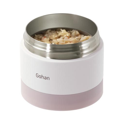 ＜ベストコ＞つながる保温弁当箱ハンドル付　480ml