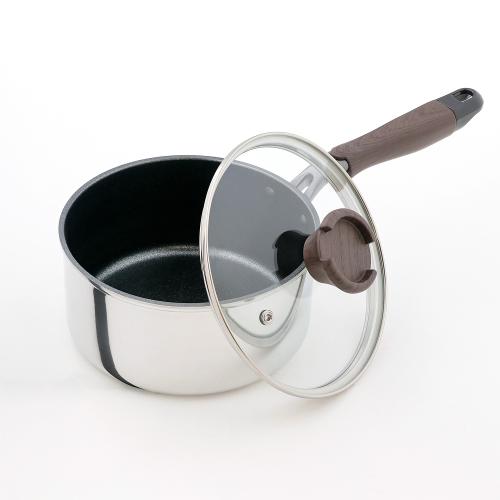 ＜ベストコ＞ミロワール　IHソースパン18cm