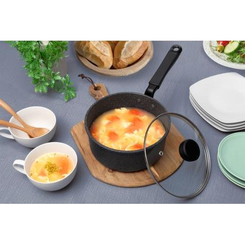 ＜ベストコ＞ライトセンス　マーブル　IHソースパン18cm