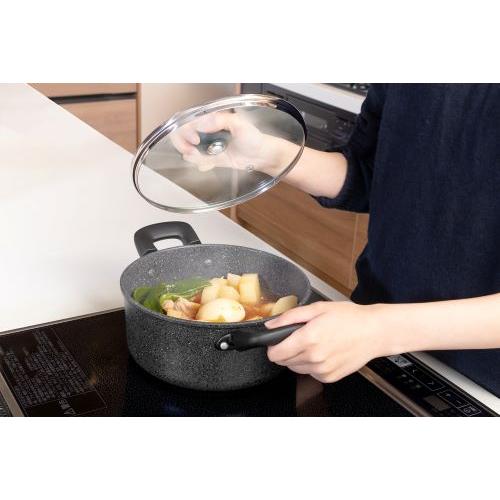 ＜ベストコ＞ライトセンス　マーブル　IHキャセロール20cm