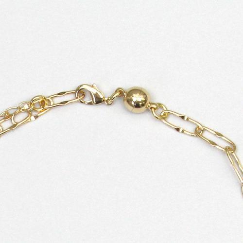 ＜アビステ＞淡水パール×チェーンショートネックレス