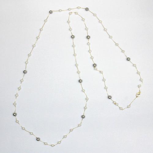 ＜アビステ＞スーパーロングステーションパールネックレス