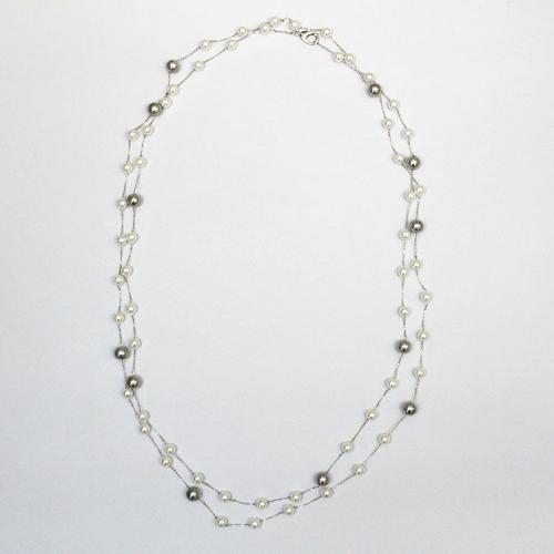 ＜アビステ＞スーパーロングステーションパールネックレス