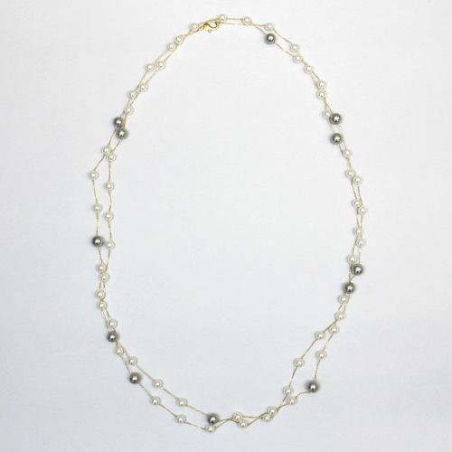 ＜アビステ＞スーパーロングステーションパールネックレス