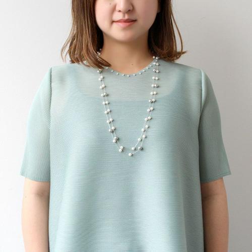 ＜アビステ＞スーパーロングステーションパールネックレス