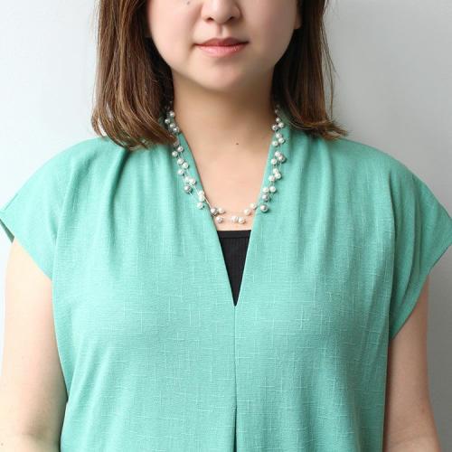 ＜アビステ＞スーパーロングステーションパールネックレス