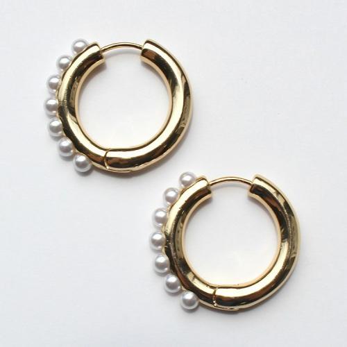 ＜アビステ＞パールフープピアス/3240069