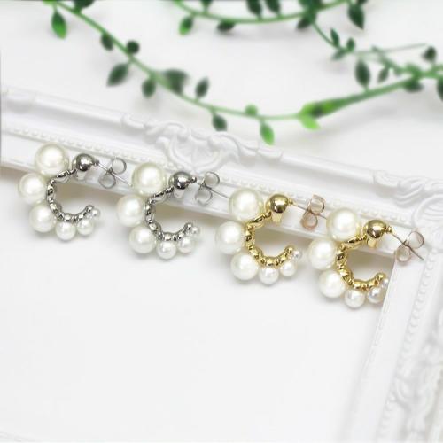 ＜アビステ＞パールハーフフープピアス