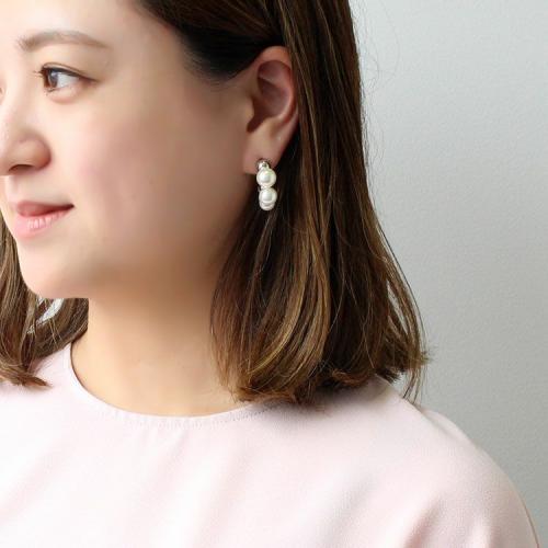 ＜アビステ＞パールハーフフープピアス