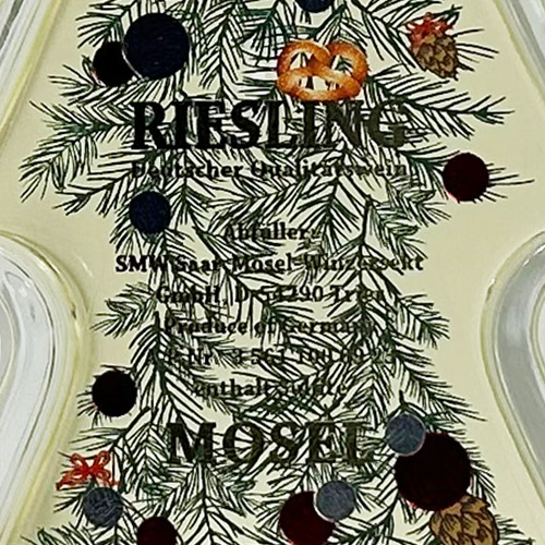 【送料当社負担】＜SMW社＞クリスマスボトル本格ドイツワイン 赤白2本セット