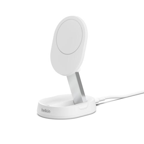 ＜Belkin＞Belkin Qi2 折りたたみ式充電スタンド　ホワイト