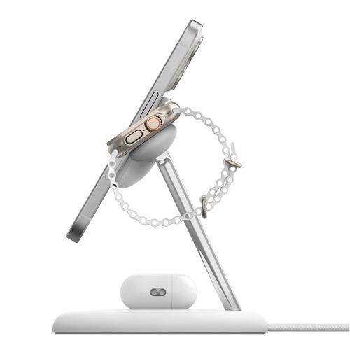 ＜Belkin＞BoostCharge Pro Qi2 3-in-1 ワイヤレス充電スタンド ホワイト