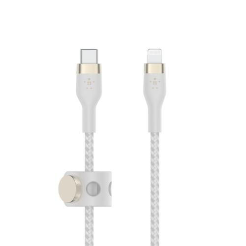 ＜Belkin＞BoostCharge Pro Flex USB-C to ライトニングケーブル ホワイト 1m