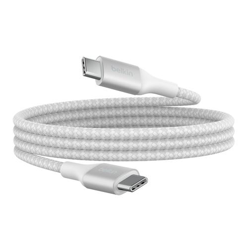 ＜Belkin＞BoostCharge 240W USB-C to USB-C 編組ケーブル 1m ホワイト