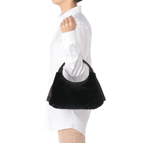 ＜アンデルセンバッグ＞ムートン・ギャザーバッグS