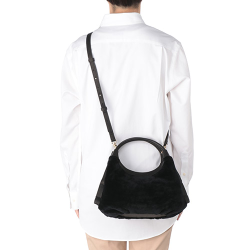 ＜アンデルセンバッグ＞ムートン・ギャザーバッグS