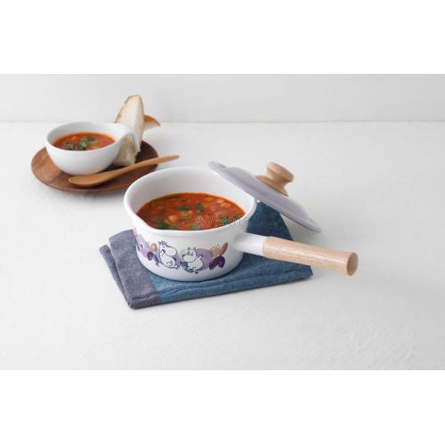 ＜富士ホーロー＞ムーミンフラワーガーデン　ソースパン16cm