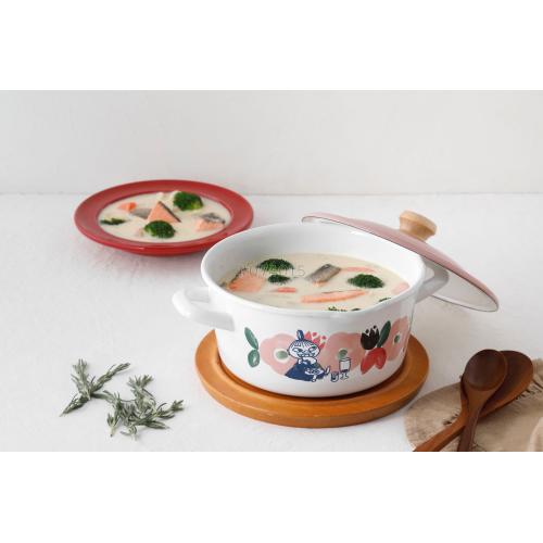 ＜富士ホーロー＞ムーミンフラワーガーデン　キャセロール20cm