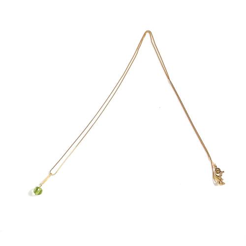 ＜HASUNA＞8月誕生石Signature ネックレス ペリドット