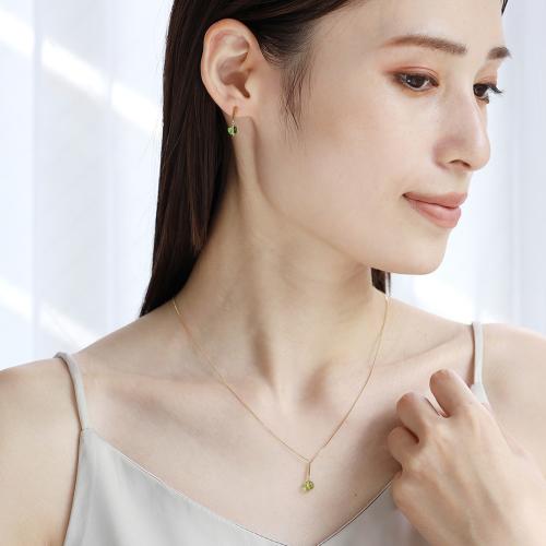 ＜HASUNA＞8月誕生石Signature ネックレス ペリドット