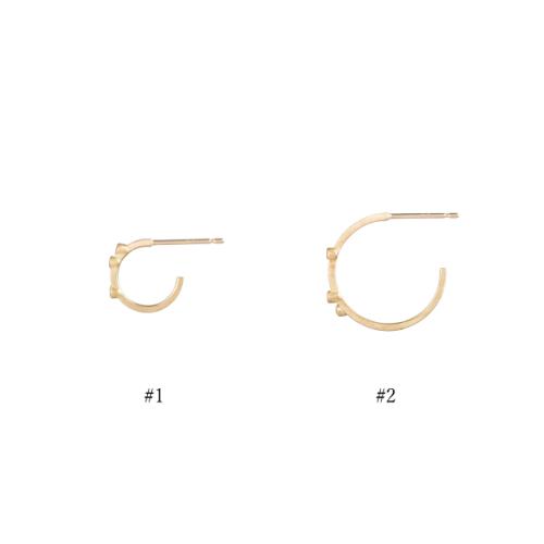 ＜HASUNA＞4月誕生石 eclat DIA フープピアス #1