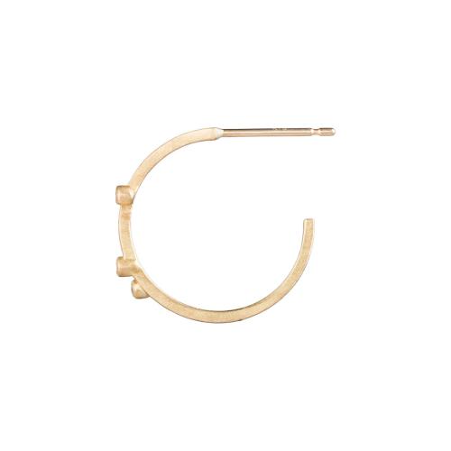 ＜HASUNA＞4月誕生石 eclat DIA フープピアス #2