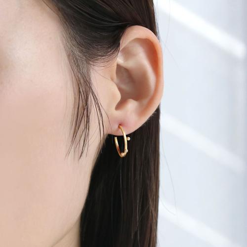 ＜HASUNA＞4月誕生石 eclat DIA フープピアス #2